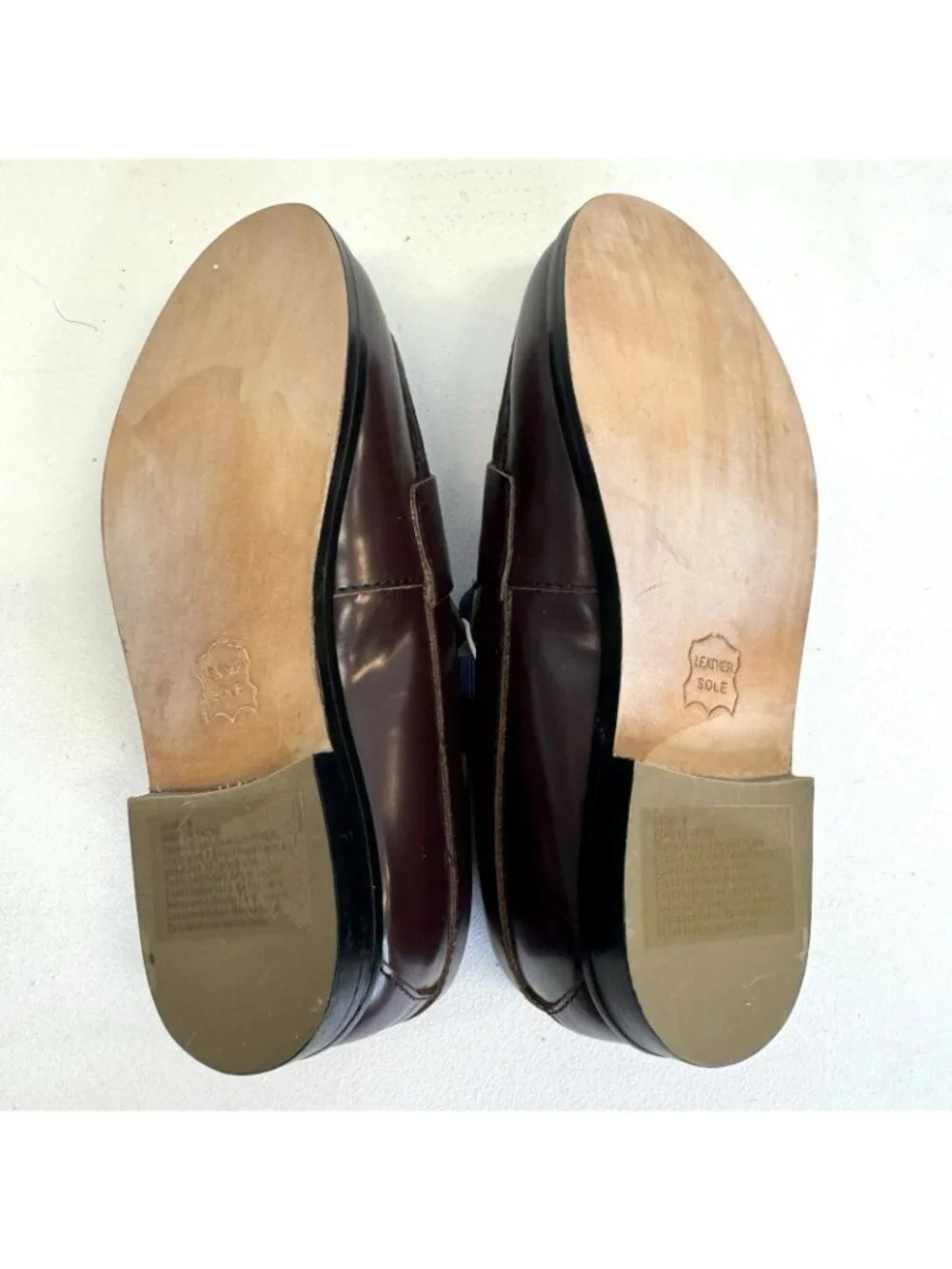 Janie and Jack Leather Penny Loafer Shoes Boys Toddler US Size 9 Brown NWT NEW
